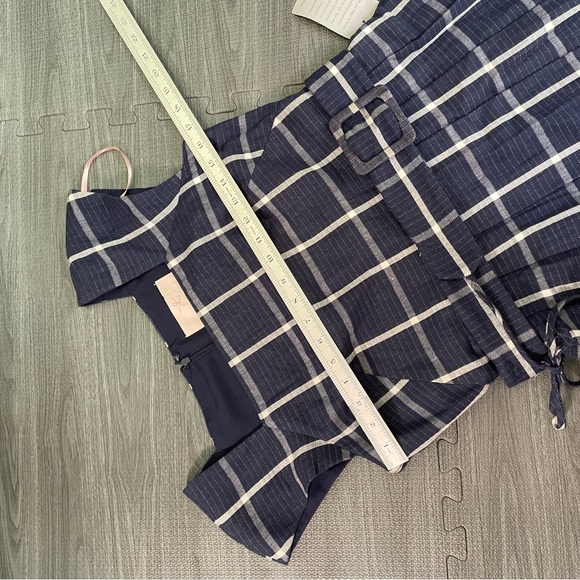 Gal meets glam navy plaid dress - Picture 8 of 8